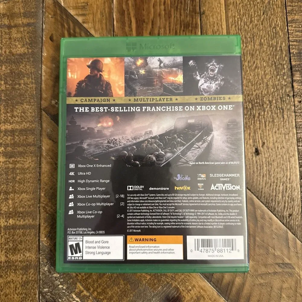 Call of Duty WWII WW2 Xbox One Game Complete Tested